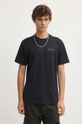 Hollister Co. t-shirt męski kolor czarny z nadrukiem