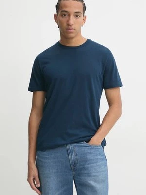 Hollister Co. t-shirt męski kolor granatowy gładki KI324-4146