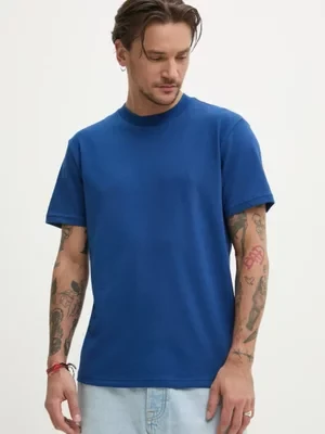 Hollister Co. t-shirt męski kolor granatowy gładki KI324-5136