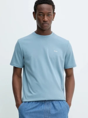 Hollister Co. t-shirt męski kolor niebieski gładki KI323-5499