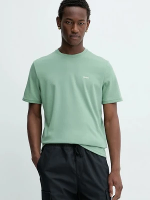 Hollister Co. t-shirt męski kolor zielony gładki KI323-5499