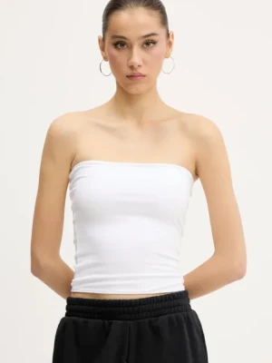 Hollister Co. top dwustronny kolor biały odkryte plecy KI339-5094