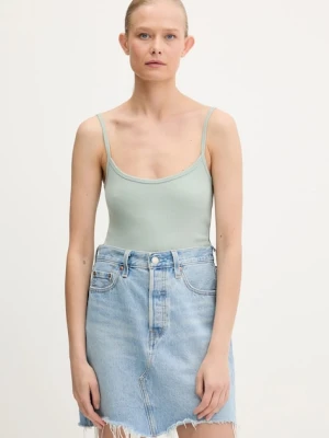 Hollister Co. top kolor zielony KI339-1261
