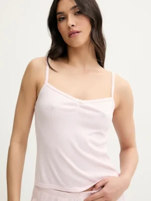 Hollister Co. top piżamowy kolor różowy KI346-5022