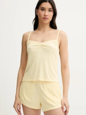 Hollister Co. top piżamowy kolor żółty KI346-5034