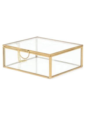 Homla Szkatułka "Grazia" w kolorze złotym - 13 x 5 x 11 cm rozmiar: onesize