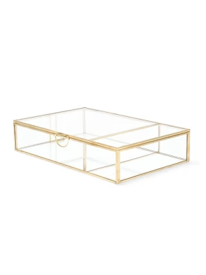 Homla Szkatułka "Grazia" w kolorze złotym - 23 x 8 x 15 cm rozmiar: onesize