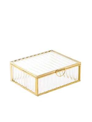 Homla Szkatułka "Grazia" w kolorze złotym na biżuterię - 13 x 5 x 11 cm rozmiar: onesize