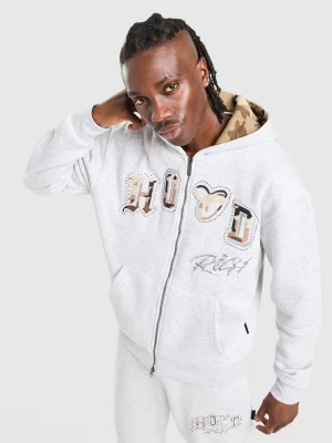 Hoodrich Bluza Rozpinana Iron Camo szary