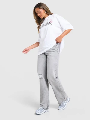 Hoodrich Spodnie Mono Wide Leg Jeans szary