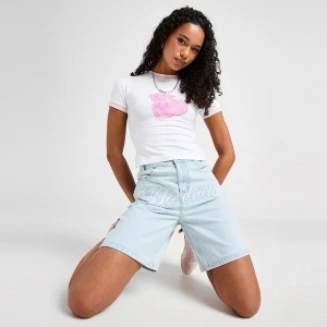 Hoodrich Szorty Front Script Jort Light Blue