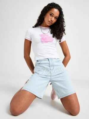 Hoodrich Szorty Front Script Jort Light Blue