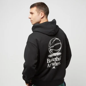 Zdjęcie produktu New Balance Hoops Fleece Hoodie mężczyźni Bluzy czarny rozmiar Odzież