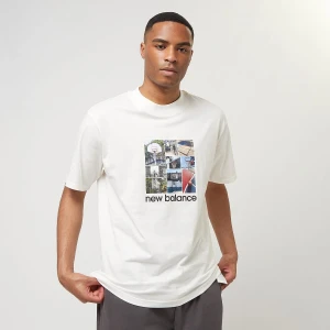 New Balance Hoops Graphic T-Shirt mężczyźni T-Shirty i Polo biały rozmiar Odzież