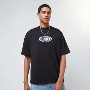 New Balance Hoops On Court T-Shirt mężczyźni T-Shirty i Polo biały rozmiar Odzież