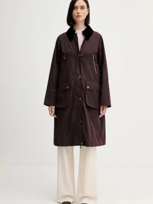 Hoss Intropia kurtka kolor bordowy przejściowa oversize 5452470