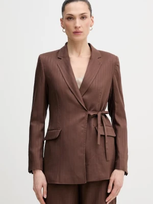 Hoss Intropia marynarka z domieszką lnu