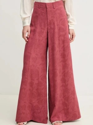 Hoss Intropia spodnie z domieszką lnu