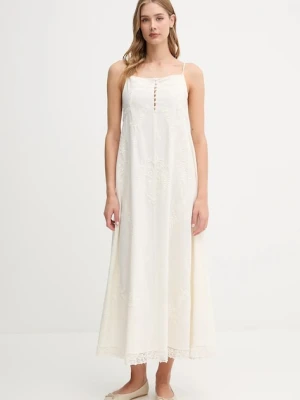 Hoss Intropia sukienka z domieszką lnu