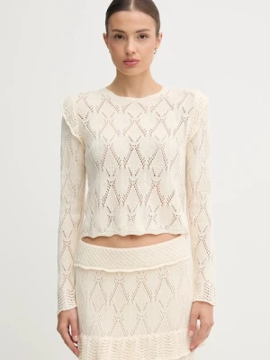 Hoss Intropia sweter damski kolor beżowy lekki 6312162