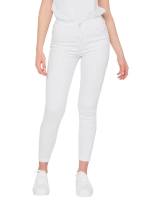 Hot Buttered Spodnie "Delphine" w kolorze białym rozmiar: L