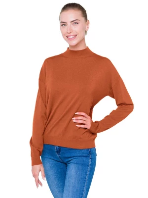 Hot Buttered Sweter "Clarissa" w kolorze jasnobrązowym rozmiar: S