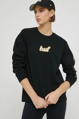HUF bluza damska kolor czarny z nadrukiem