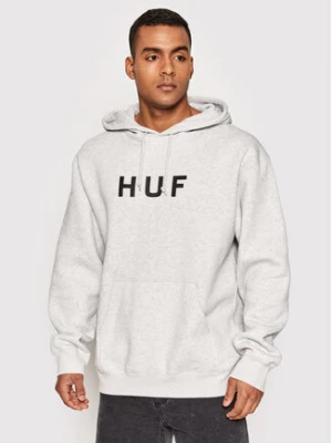HUF Bluza Essentials Og Logo PF00490 Szary Regular Fit