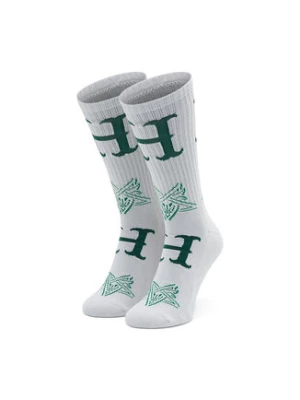 HUF Skarpety wysokie unisex Duality Sock SK00723 Biały