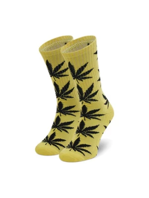 HUF Skarpety wysokie unisex Essentials Plantlife Sock SK00298 r. OS Żółty