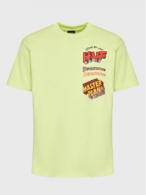HUF T-Shirt Master Plan TS01942 Zielony Regular Fit