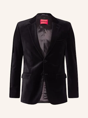 Hugo Aksamitna Marynarka Arti Extra Slim Fit schwarz