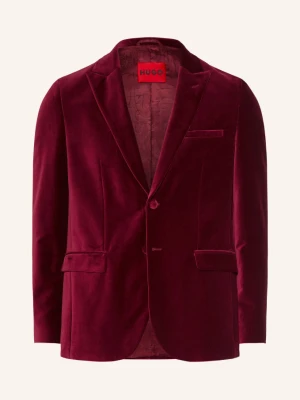 Hugo Aksamitna Marynarka Arti O Kroju Extra Slim Fit rot CIEMNOCZERWONY