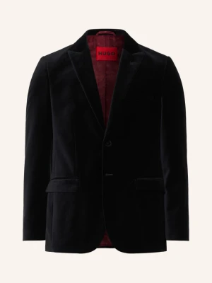 Hugo Aksamitna Marynarka Arti O Kroju Extra Slim Fit schwarz CZARNY