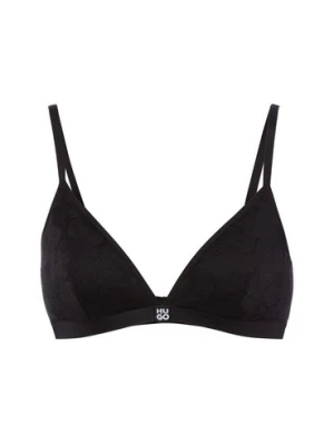 HUGO Biustonosz trójkątny damski Kobiety Koronka czarny jednolity,