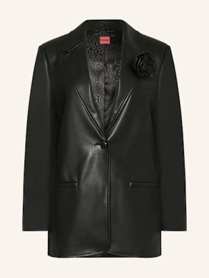 Hugo Blezer Agure Z Imitacji Skóry schwarz