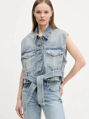 Hugo Blue bezrękawnik jeansowy