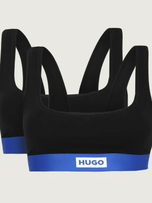 Hugo Blue Biustonosz 2-pack TWIN BLUE czarny