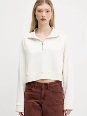 Hugo Blue bluza bawełniana damska kolor biały gładka 50537102