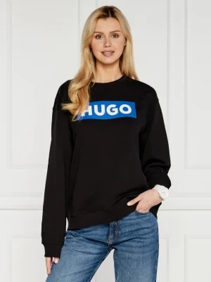 Hugo Blue Bluza crew | Regular Fit