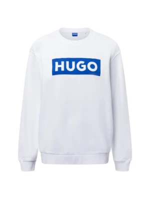 Zdjęcie produktu HUGO BLUE Bluza damska - Classic Crew Kobiety Bawełna biały jednolity,