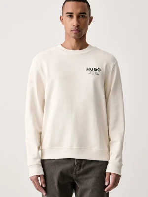 HUGO Blue bluza męska bawełniana Nespon beżowy