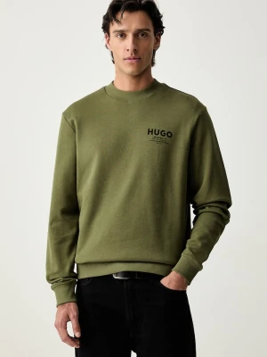 HUGO Blue bluza męska bawełniana Nespon zielony