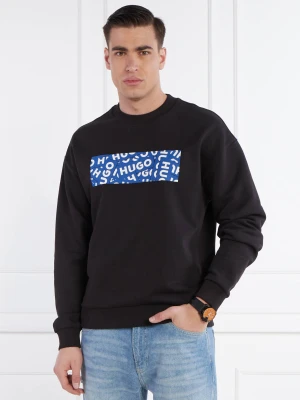 Hugo Blue Bluza Naylos | Loose fit czarny