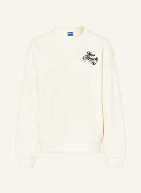 Hugo Blue Bluza Nierozpinana Oversize Crew beige