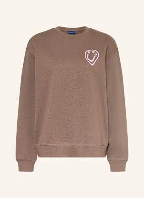 Hugo Blue Bluza Nierozpinana Oversize Crew braun