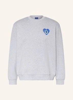 Hugo Blue Bluza Nierozpinana Oversize Crew grau