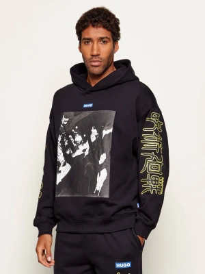 Hugo Blue Bluza Nimayho_JJK Hugo x Jujutsu Kaisen | Relaxed fit czarny