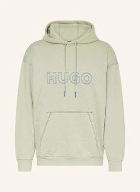 Hugo Blue Bluza Z Kapturem Nitlogohood gruen