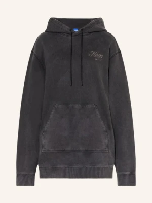 Hugo Bluza Z Kapturem Oversized Dejandra Z Kamieniami Ozdobnymi grau